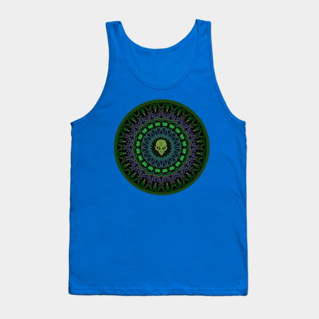 GREEN Alien Head Tank Top by SartorisArt1